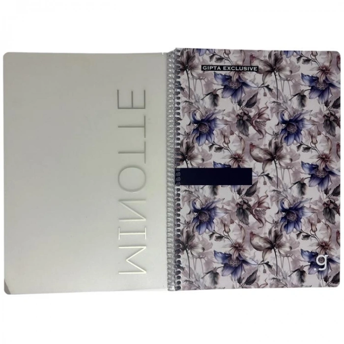 GIPTA MINOTTE SPİRALLİ PP. KAPAK A4 80YP. 80GR. ÇİZGİLİ DEFTER 8421 - TEKLİ