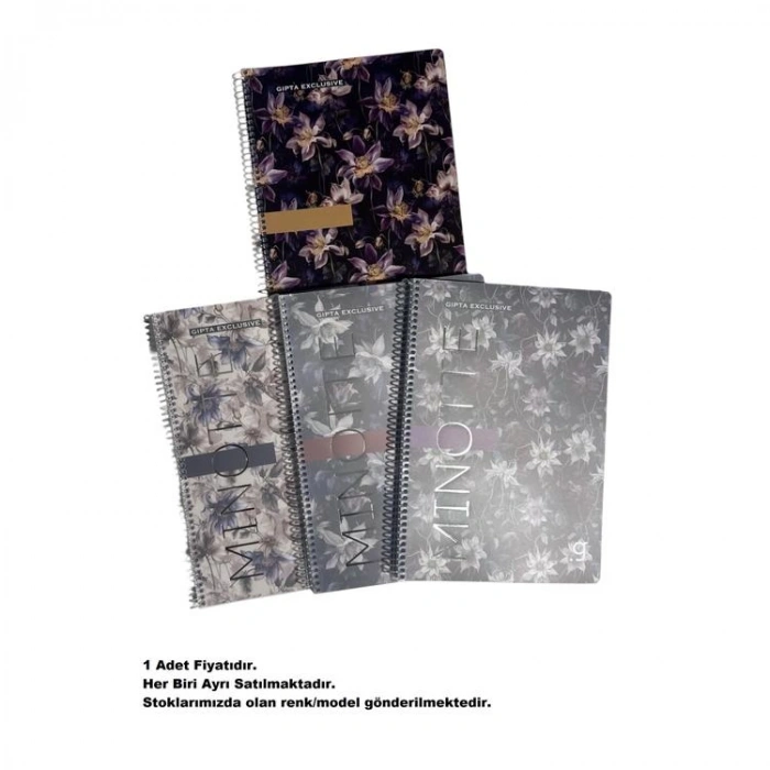 GIPTA MINOTTE SPİRALLİ PP. KAPAK A4 80YP. 80GR. ÇİZGİLİ DEFTER 8421 - TEKLİ