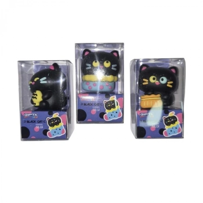 GIPTA K2387 BLACK CAT 3D SİLGİ - TEKLİ