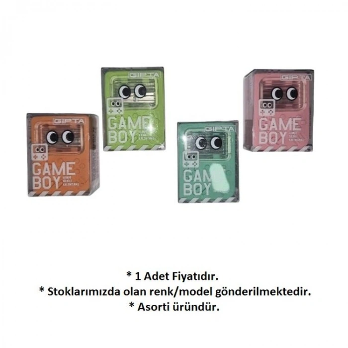 GIPTA K2393 GAME BOY KALEMTIRAŞLI SİLGİ - TEKLİ