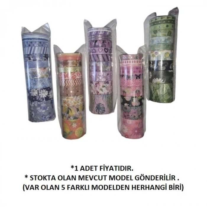 GIPTA K9921 SUGARY RENKLİ DESENLİ BANT10LU ASORTİ SET