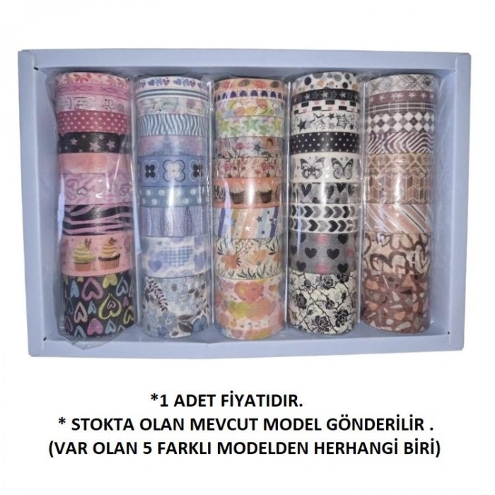 GIPTA K9919 SOFT COLOR RENKLİ DESENLİ BANT10LU ASORTİ SET