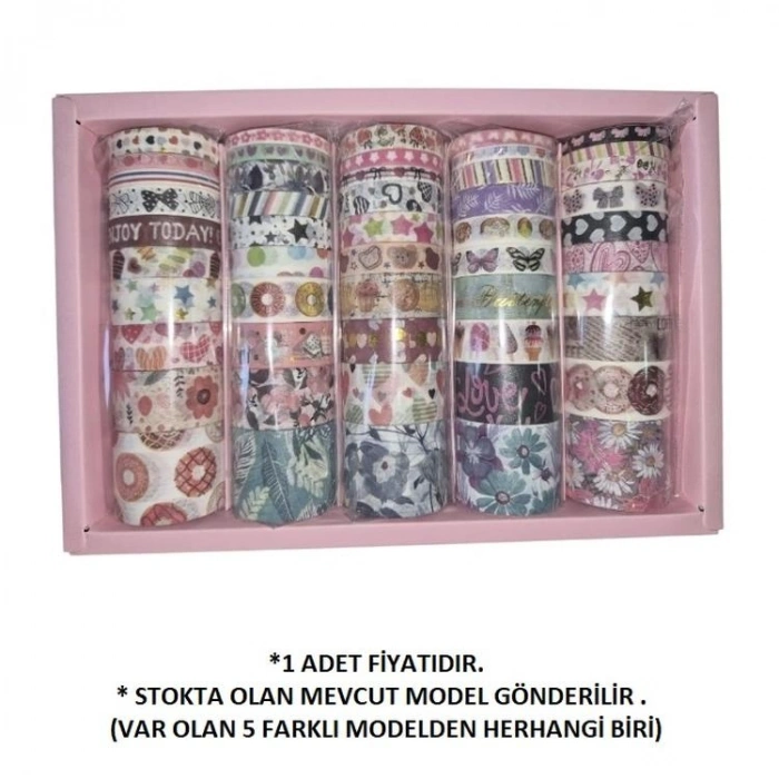GIPTA K9922 STRAWBERRY RENKLİ DESENLİ BANT10LU ASORTİ SET