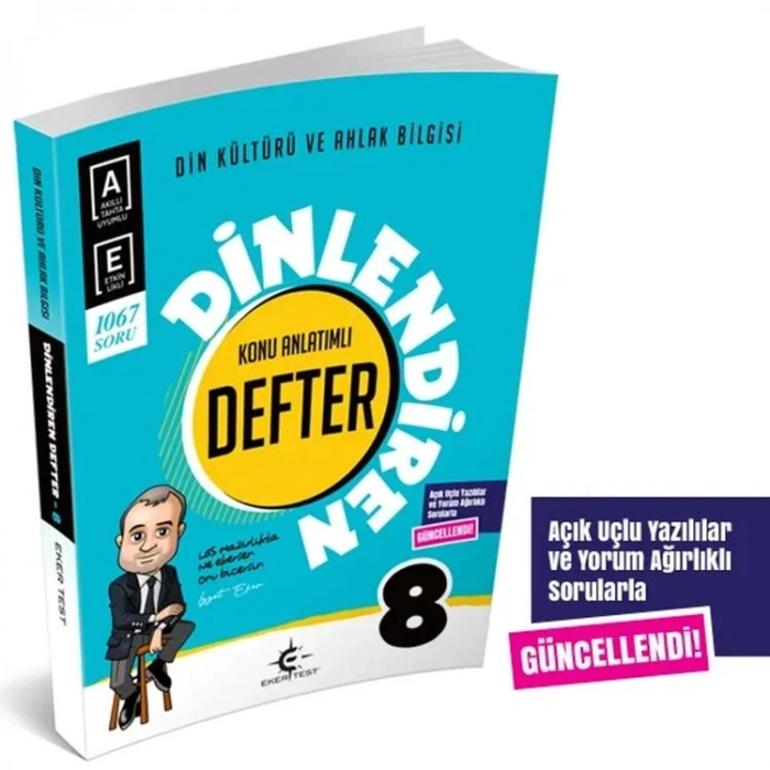 EKERTEST 8.SINIF DİN KÜLTÜRÜ VE AHLAK BİLGİSİ DİNLENDİREN DEFTER KONU ANLATIMLI