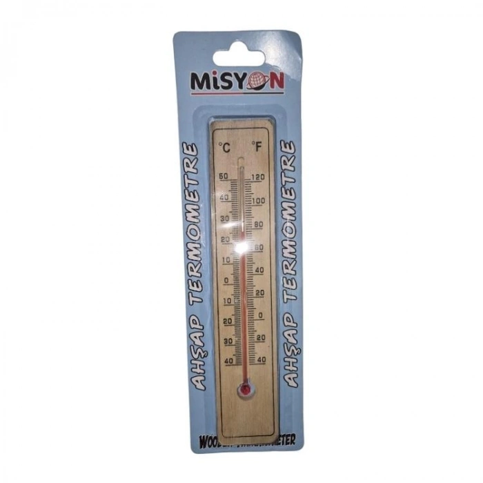 MİSYON MSY-127 AHŞAP KARTELA TERMOMETRE