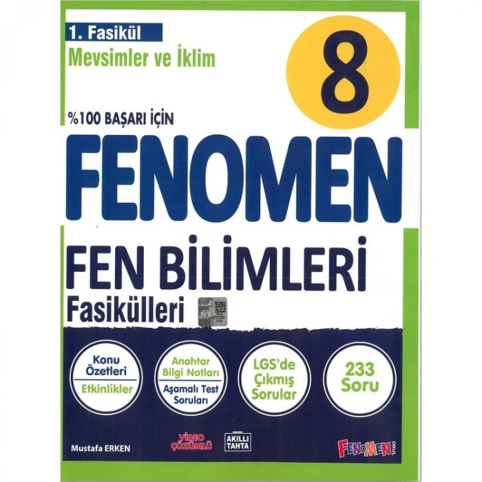 FENOMEN 8. SINIF  FEN BİLİMLERİ 1. FASİKÜL - MEVSİMLER VE İKLİM