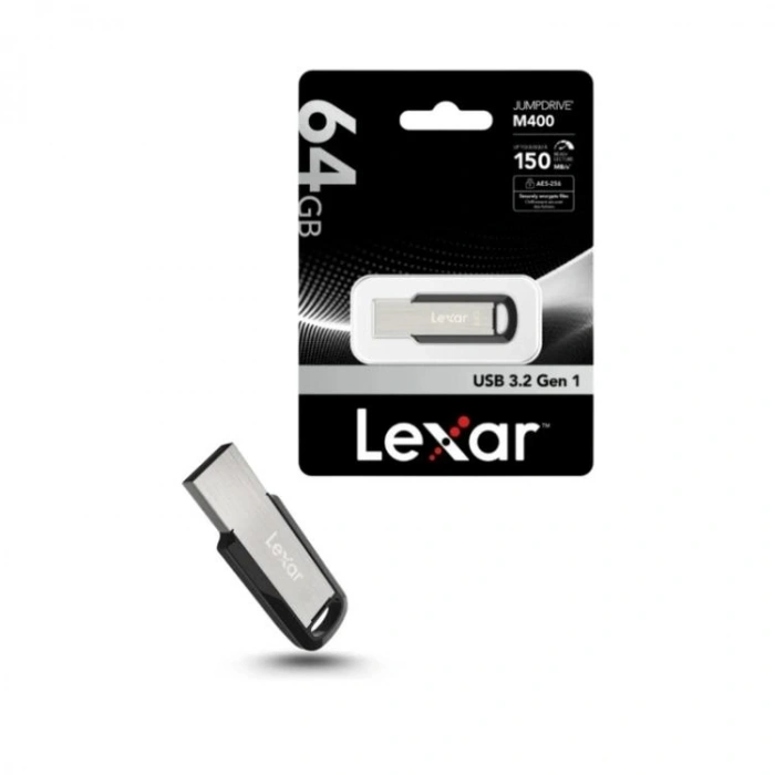 LEXAR M400 JUMPDRIVE 64 GB USB 3,2 FLASH BELLEK SİYAH V40