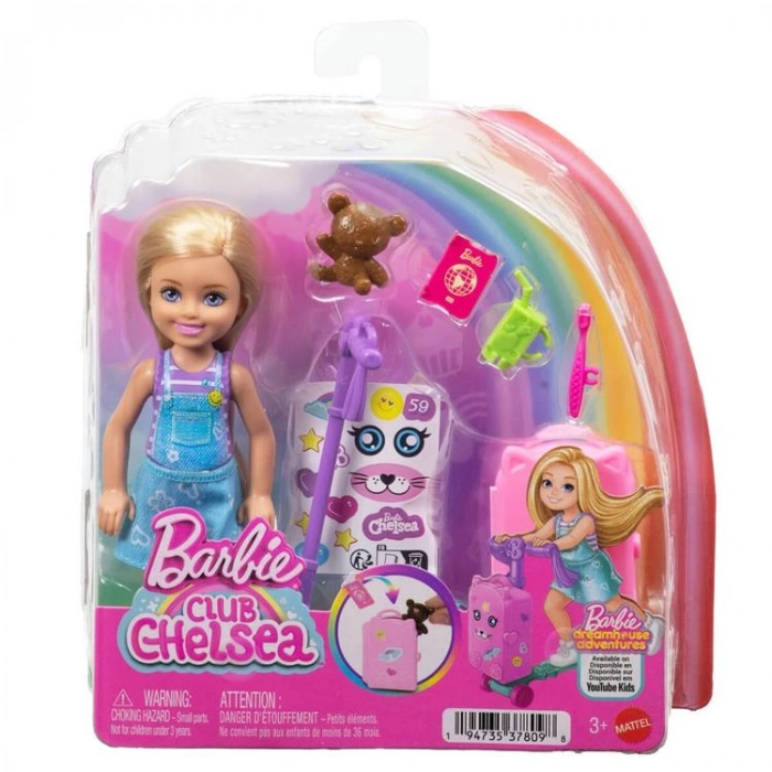 MATTEL MTL-JMJ46 BARBIE CHELSEA CLUB SINIRSIZ MACERALAR BEBEK VE AKSESUARLARI OYUN SETİ 3+