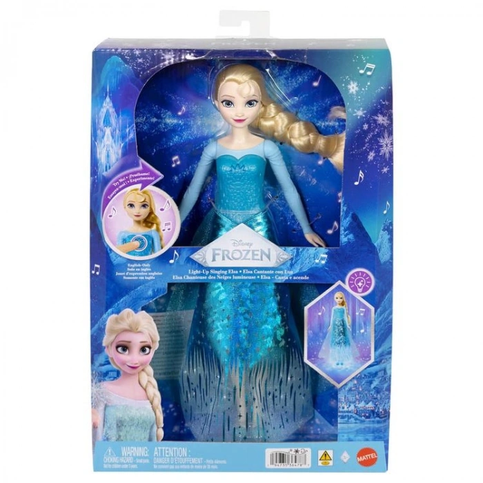 DISNEY JLJ07 FROZEN KARLAR ÜLKESİ ŞARKI SÖYLEYEN ELSA BEBEK 30 CM IŞIKLI SESLİ 3+