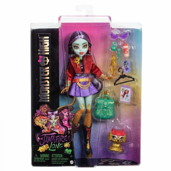 MATTEL HYV58 MONSTER HIGH ACAYİP HAVALI ARKADAŞLAR JINAFIRE LONG 30 CM KOLEKSİYON BEBEĞİ 3+