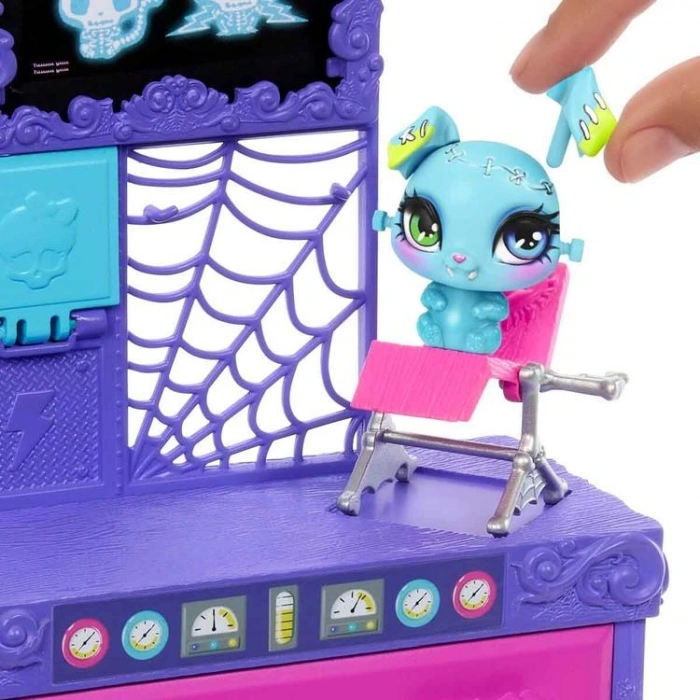 MATTEL JBF18 MONSTER HIGH FRANKE STEIN İN EVCİL HAYVAN LABORATUVARI OYUN SETİ 4+