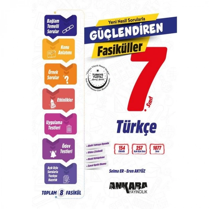 ANKARA 7. SINIF GÜÇLENDİREN TÜRKÇE FASİKÜLLER