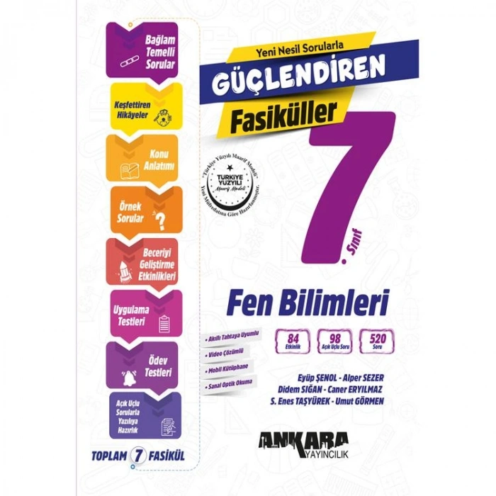 ANKARA 7. SINIF GÜÇLENDİREN FEN BİLİMLERİ FASİKÜLLER