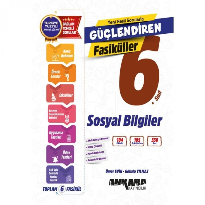 ANKARA 6. SINIF GÜÇLENDİREN SOSYAL BİLGİLER FASİKÜLLER