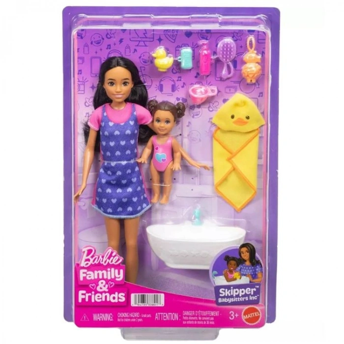MATTEL MTL-JKC16 FAMILY AND FRIENDS SKIPPER BEBEK BAKICILIĞI OYUN SETİ 3+