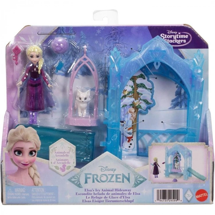 DISNEY JFG29 FROZEN KARLAR ÜLKESİ ELSA VE SEVİMLİ HAYVAN DOSTLARI OYUN SETİ 3+