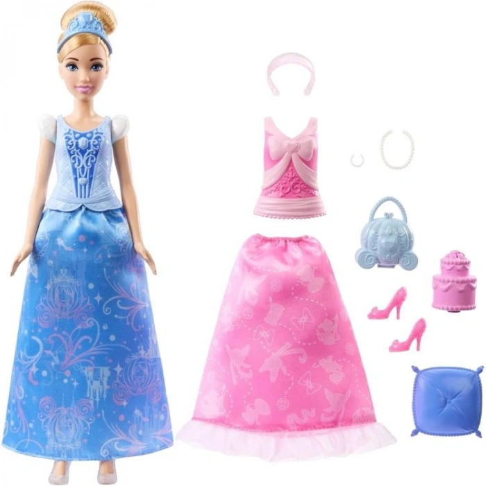 DISNEY JCR95 PRINCESS CİNDİRELLA İLE MODA EĞLENCESİ 28 CM OYUN SETİ 3+
