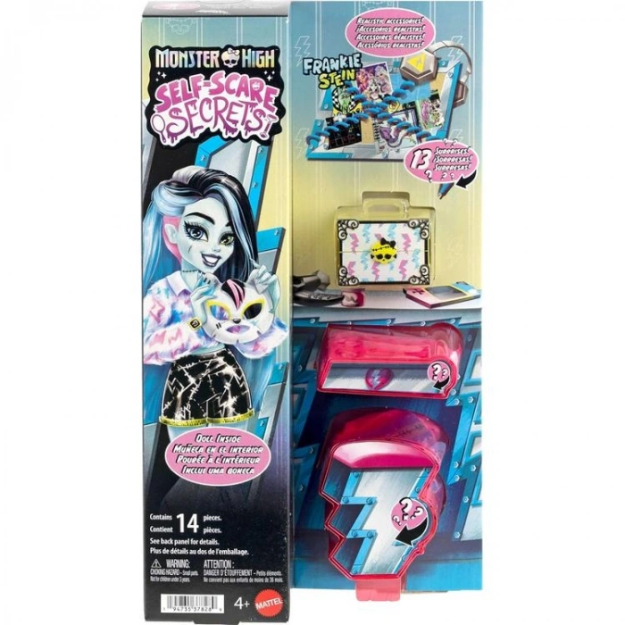 MATTEL JMG72/JMG73 MONSTER HIGH GÜZELLİK SIRLARI FRANKIE STEIN OYUN SETİ 4+
