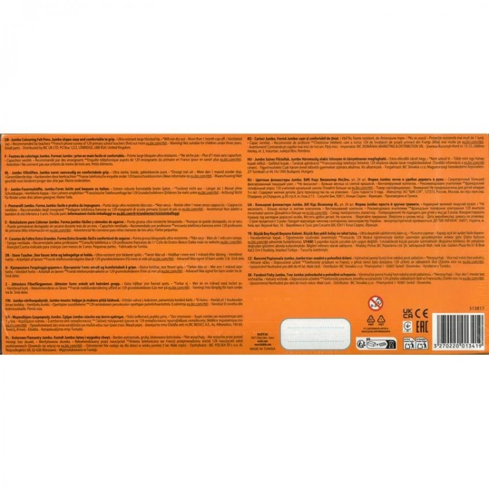 BİC KIDS VISACOLOR XL JUMBO KEÇELİ BOYA KALEMİ 24 RENK - 8290052 (5137817