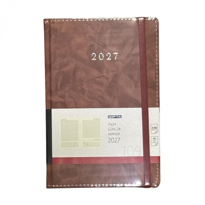 GIPTA 109-NAK NOMAD17X24 İPLİK DİKİŞLİ GÜNLÜK AJANDA