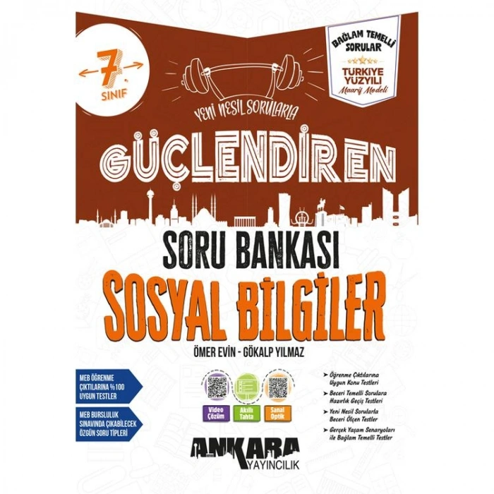 ANKARA YAYINLARI 7. SINIF GÜÇLENDİREN SOSYAL BİLGİLER SORU BANKASI