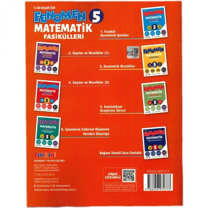 FENOMEN 5. SINIF MATEMATİK FASİKÜLLERİ SETİ 7 FASİKÜL