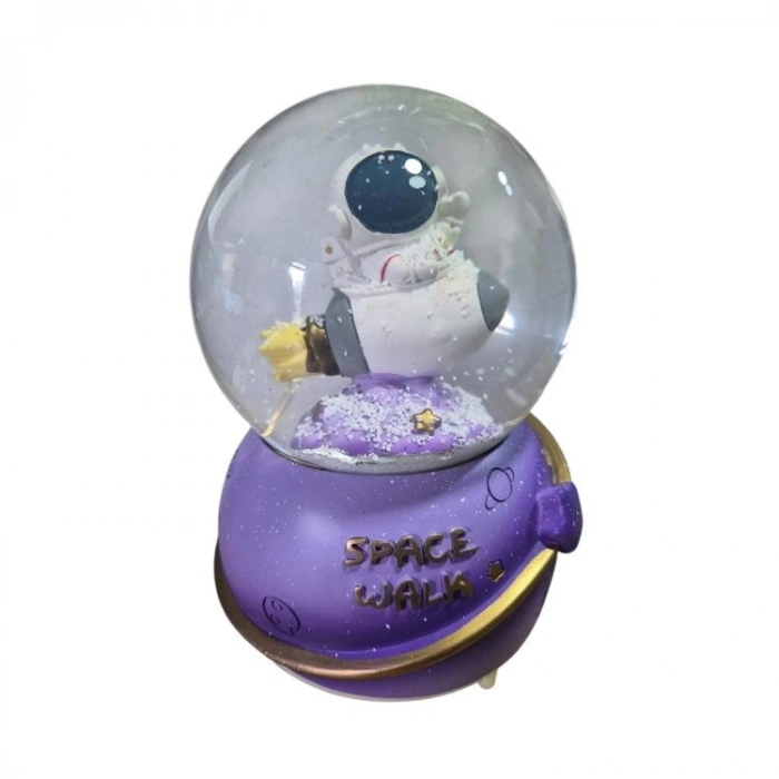 CEREN HDY0201 ORTA BOY (B) HEDİYELİK MÜZİKLİ IŞIKLI KAR ATAN KAR KÜRESİ (PİLLİ) SPACE WALK