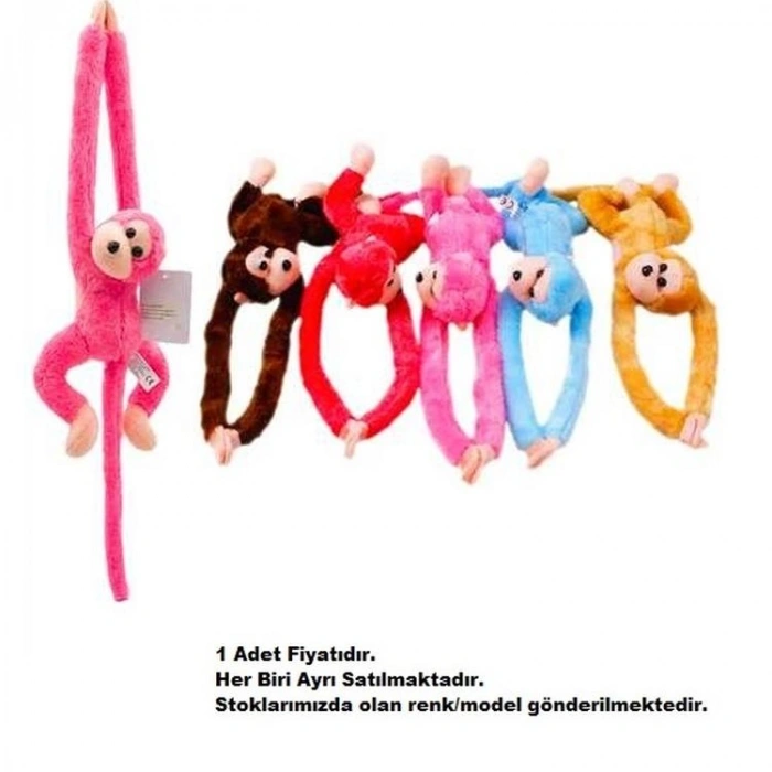 KIZILKAYA 2101004  PELUŞ ELLERİ CIRTLI YAPIŞAN SESLİ SARILAN MAYMUN  46cm - TEKLİ