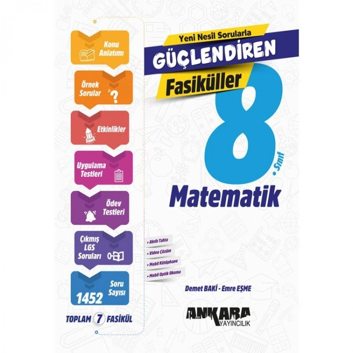 ANKARA YAYINLARI 8. SINIF MATEMATİK GÜÇLENDİREN SET 7 FASİKÜL