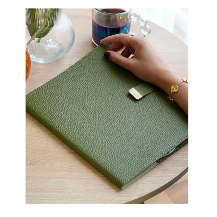 VICTORIAS JOURNALS 226-2306 19x25cm A4 EXECUTIVE KENAR YALDIZLI ESNEK KAPAK HAFTALIK AJANDA - YEŞİL
