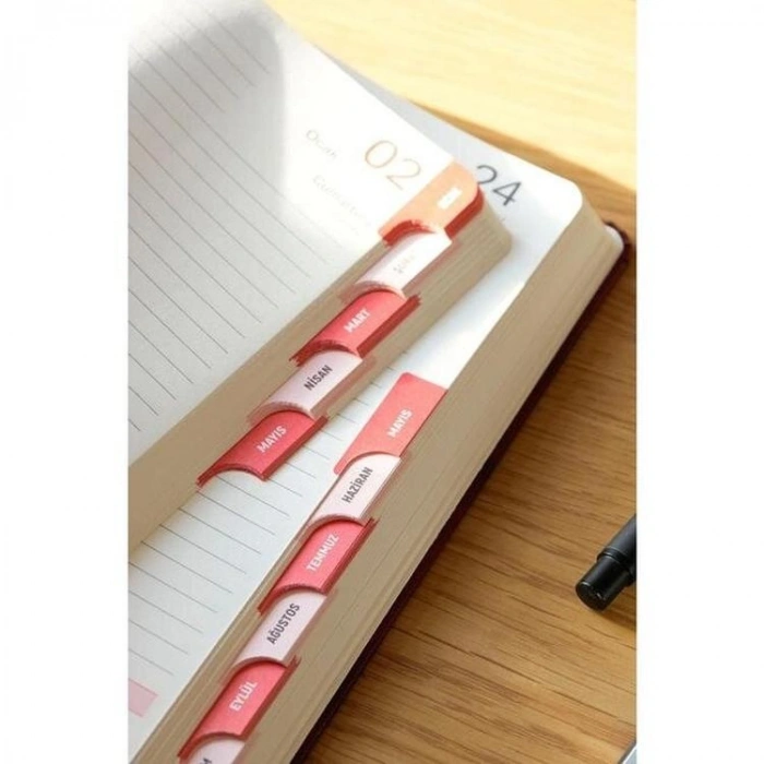 VICTORIAS JOURNALS 226-2373 17x24 cm BUSINESS 416 SAYFA AYRAÇ KESİMLİ SAYFALAR GÜNLÜK AJANDA - LACİVERT
