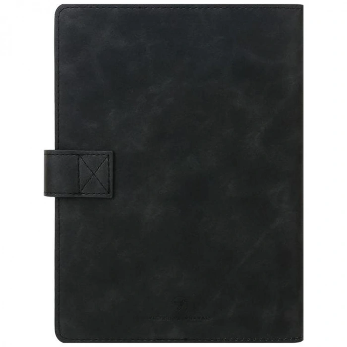 VICTORIAS JOURNALS 226-2394 14x20,5 cm NUBO 416 SAYFA DEĞİŞEBİLEN İÇ ESNEK KAPAK GÜNLÜK AJANDA - KOYU GRİ