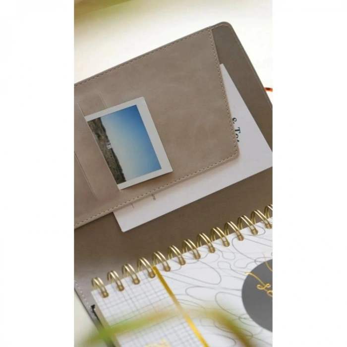 VICTORIAS JOURNALS 226-2397 14x20,5 cm NUBO 416 SAYFA DEĞİŞEBİLEN İÇ ESNEK KAPAK GÜNLÜK AJANDA - KREM