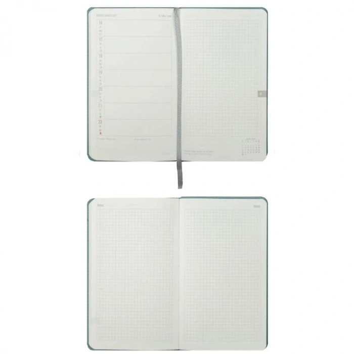 VICTORIAS JOURNALS 226-4062 10x17 cm CANVAS 100 GR HAFTALIK AJANDA - SİYAH