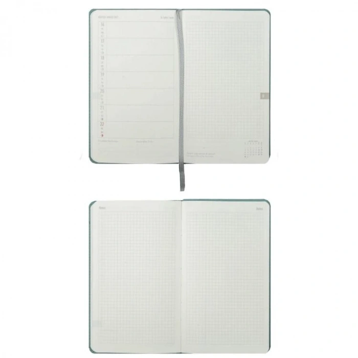 VICTORIAS JOURNALS 226-4064 10x17 cm CANVAS 100 GR HAFTALIK AJANDA - KIRMIZI