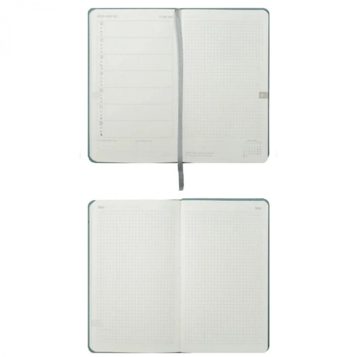 VICTORIAS JOURNALS 226-4065 10x17 cm CANVAS 100 GR HAFTALIK AJANDA - LACİVERT