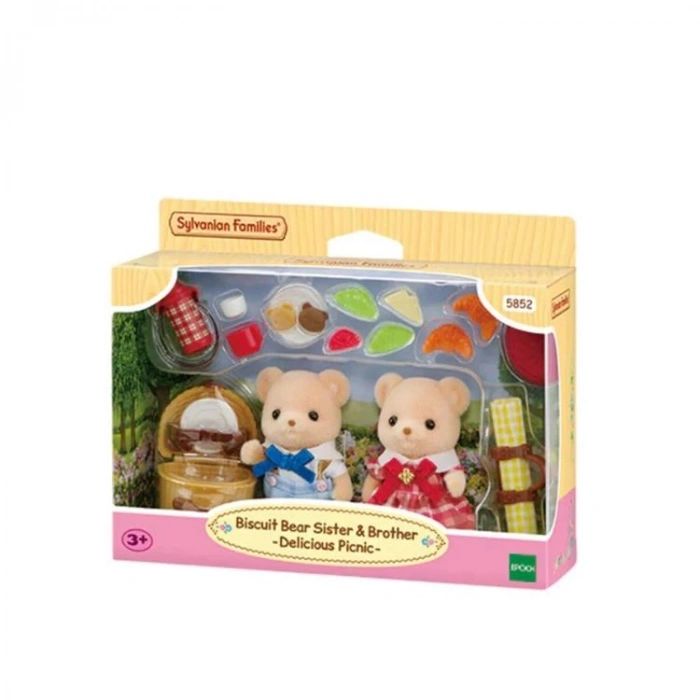ADORE ESF5852 SYLVANIAN FAMILIES BİSKÜVİ AYI KARDEŞLER PİKNİK SETİ  3+