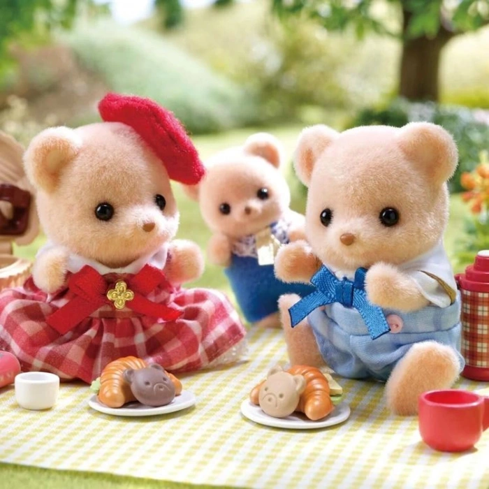 ADORE ESF5852 SYLVANIAN FAMILIES BİSKÜVİ AYI KARDEŞLER PİKNİK SETİ  3+