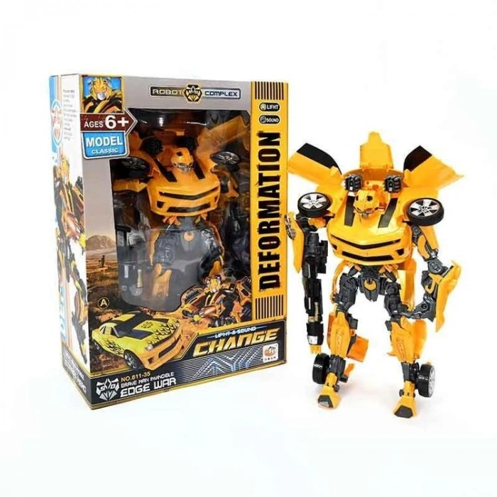 KARSAN 611-35 BÜYÜK BOY DÖNÜŞEBİLEN ROBOT/ ARABA SESLİ IŞIKLI CLASSIC MODEL 3+