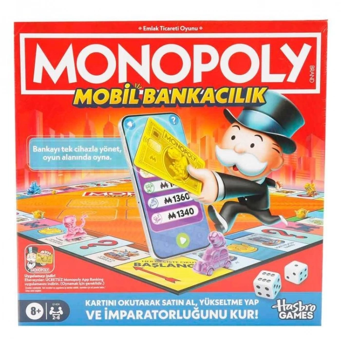 HASBRO INT-G1424 MONOPOLY MOBİL BANKACILIK 8+
