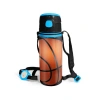CORAL HIGH 11940 SİYAH BASKETBOL DESENLİ PİPETLİ MATARA 600ml.
