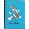 MABBELS 388166 BUGS BUNNY 17x24 SPİRALLİ KARTON KAPAK ÇİZGİLİ DEFTER