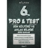 BİLFEN 6. SINIF PRO&TEST DİN KÜLTÜRÜ VE AHLAK BİLGİSİ SORU BANKASI