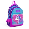 CORAL HIGH 23492 KIDS MOR PEMBE UNICORN DESENLİ SİMLİ ÜÇ BÖLMELİ SIRT ÇANTASI