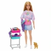 MATTEL HNK95-RA10 BARBIE MALIBU STİLİST BEBEK OYUN SETİ 3+