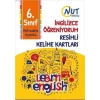 NUT PUBLISHING 6. SINIF İNGİLİZCE ÖĞRENİYORUM RESİMLİ KELİME KARTLARI