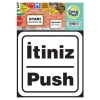 CREA UYARI ETİKETİ -  İTİNİZ/ PUSH  1176