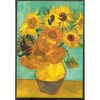 DEFFTER ART OF WORLD / VAN GOGH SUN FLOWERS 14X20  SERT KAPAK ÇİZGİLİ DEFTER 96 YP