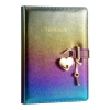 VICTORIAS JOURNALS 124-1101 HUSH HUSH HEART KİLİTLİ 13x18cm 80gr.160YP.ÇİZGİLİ DEFTER METALİK LİLA