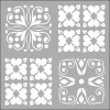 ARTDECO STENCİL 30X30CM DÖRTLÜ TALAVERA-3 148